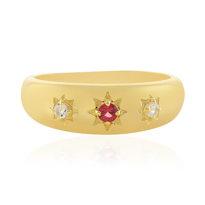 Anello in argento con Spinello Rosso