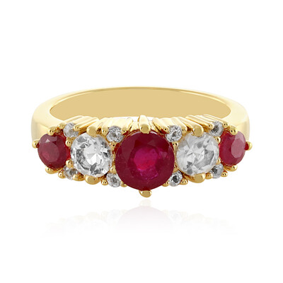 Anello in argento con Rubino del Madagascar
