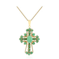 Collana in argento con Smeraldo Brasiliano