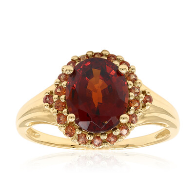 Anello in oro con Granato Essonite
