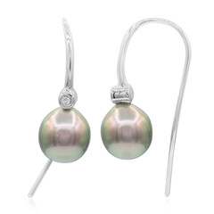 Orecchini in argento con Perla Tahitiana (TPC)