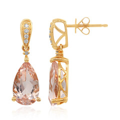 Orecchini in oro con Morganite AAA