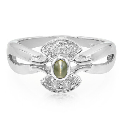 Anello in argento con Alessandrite Occhio di Gatto