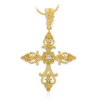 Collana in argento con Zaffiro Giallo (Dallas Prince Designs)
