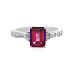 Anello in argento con Topazio Mistico Porpora