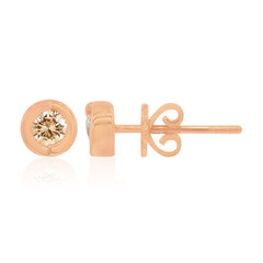 Orecchini in oro con Diamante Rose de France SI1 di Argyle
