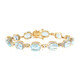 Bracciale in argento con Topazio Blu Cielo