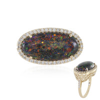 Anello in oro con Opale Matrice Andamooka (AMAYANI)