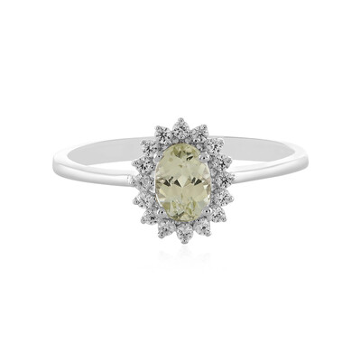 Anello in argento con Kunzite Canarino