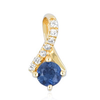 Ciondolo in oro con Zaffiro Blu