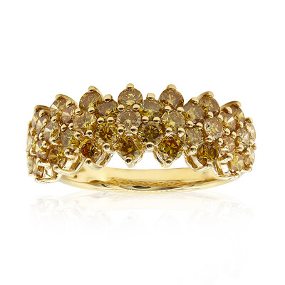 Anello in oro con Diamante Arancione SI2 (CIRARI)