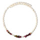 Collana rigida in acciaio con Tormalina (Riya)
