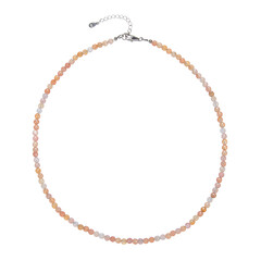 Collana in argento con Agata Rossa Botswana