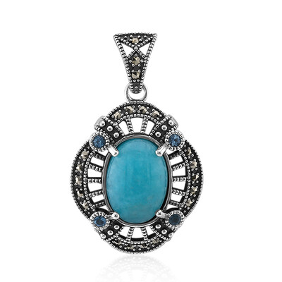 Ciondolo in argento con Amazzonite (Annette classic)