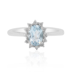 Anello in argento con Topazio Blu Cielo