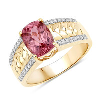 Anello in oro con Tormalina Rosa AAA (SUHANA)
