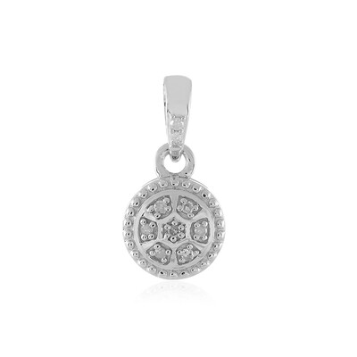Ciondolo in argento con Diamante I1 (I)