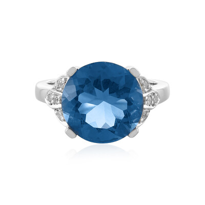 Anello in argento con Fluorite Cangiante