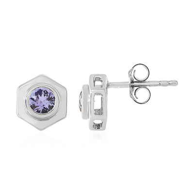 Orecchini in argento con Tanzanite (MONOSONO COLLECTION)