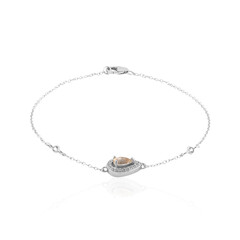 Bracciale in argento con Morganite