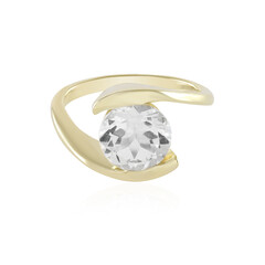 Anello in argento con Topazio Bianco