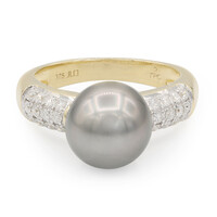 Anello in oro con Perla Tahitiana (TPC)