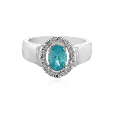Anello in argento con Apatite Blu