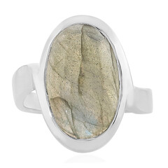 Anello in argento con Labradorite