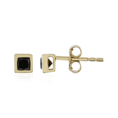 Orecchini in oro con Diamante Nero