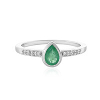 Anello in argento con Smeraldo Zambia