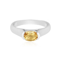 Anello in argento con Berillo Giallo