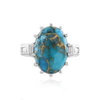 Anello in argento con Turchese Ramato Blu Mohave (Faszination Türkis)
