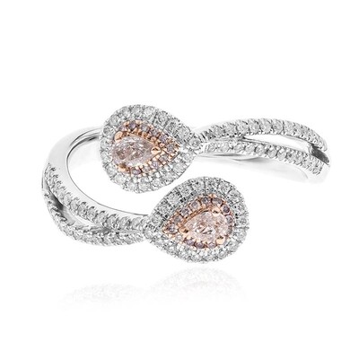 Anello in oro con Diamante Rosa I1 (CIRARI)