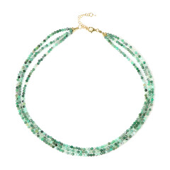 Collana in argento con Smeraldo Russo