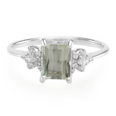 Anello in argento con Kunzite Canarino