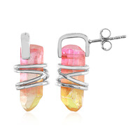 Orecchini in argento con Quarzo Bicolore