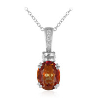 Collana in argento con Quarzo Mistico Crepuscolo