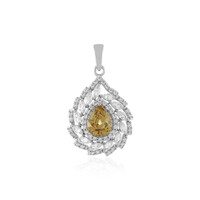 Ciondolo in argento con Zircone Giallo