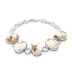 Bracciale in argento con Magnesite