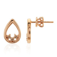 Orecchini in oro con Diamante Rose de France SI1 di Argyle