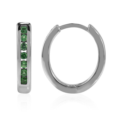 Orecchini in argento con Tsavorite