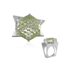 Anello in argento con Ametista Verde