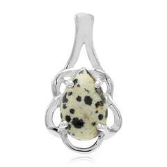 Ciondolo in argento con Diaspro Dalmata