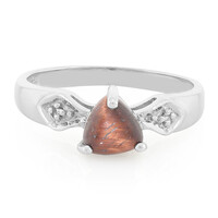 Anello in argento con Occhio di Tigre Rosso