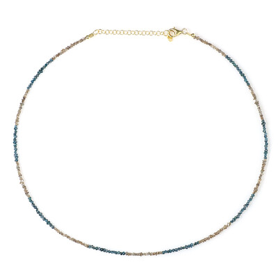 Collana in argento con Diamante Blu