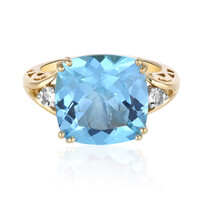 Anello in argento con Topazio Blu Cielo