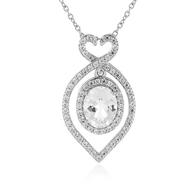 Collana in argento con Danburite