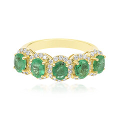 Anello in oro con Smeraldo Zambia AAA (CIRARI)