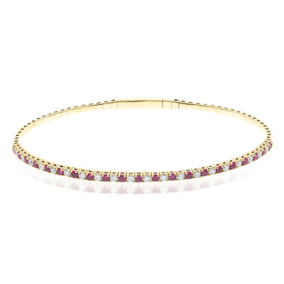 Bracciale in oro con Rubino Mozambico AAA (CIRARI)
