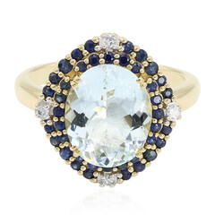Anello in oro con Acquamarina